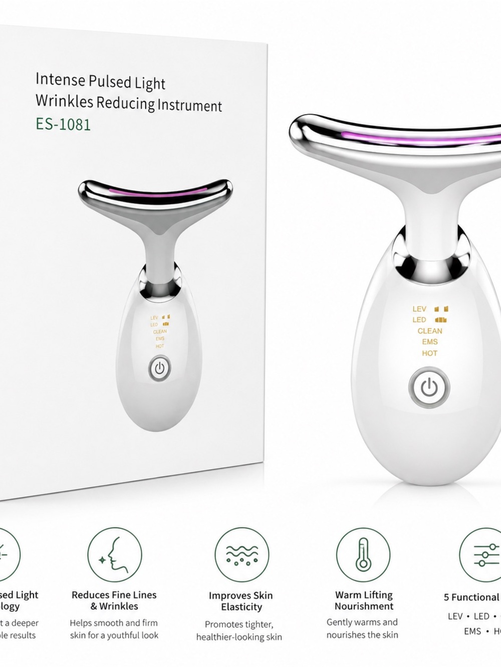 ES-1081 White Pulsed Light Wrinkle Reducing Instrument